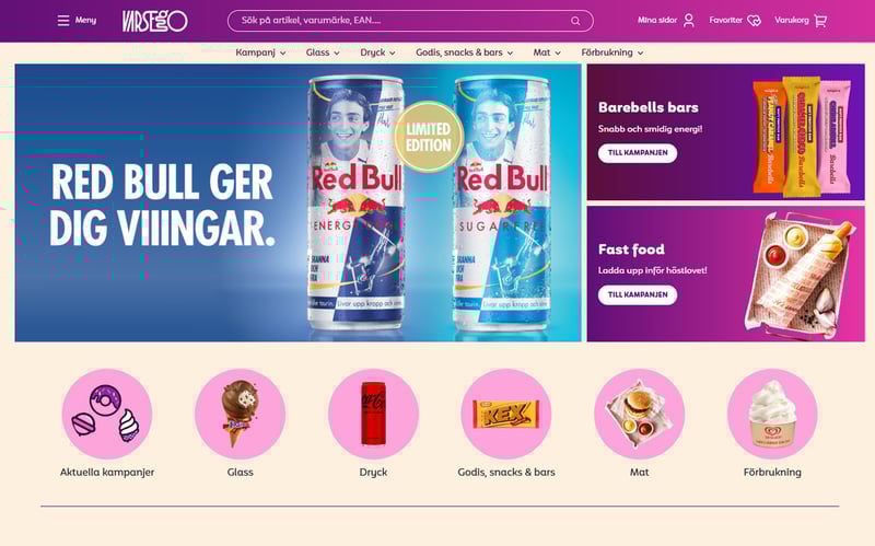 	Varsego - increased sales with more than 20% the first year