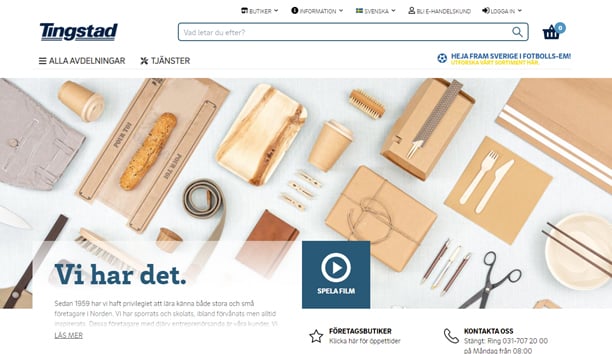 	Tingstad meets the growing digital demand for B2B